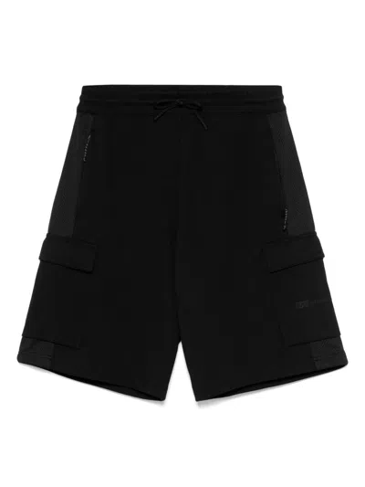 Ea7 Cargo Cotton Blend Shorts In Multi
