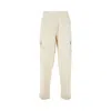 Ea7 Cargo Sweatpants With Mesh Inserts In Beige
