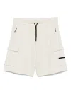 Ea7 Cargo Track Shorts In Neutrals