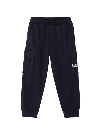 Ea7 Cargo-pockets Trousers In Blue