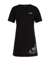 Ea7 Logo T-shirt In Black