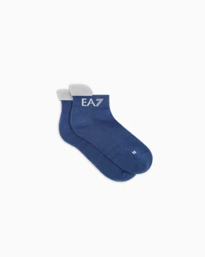 Ea7 Chaussettes Tennis Pro En Coton Mélangé