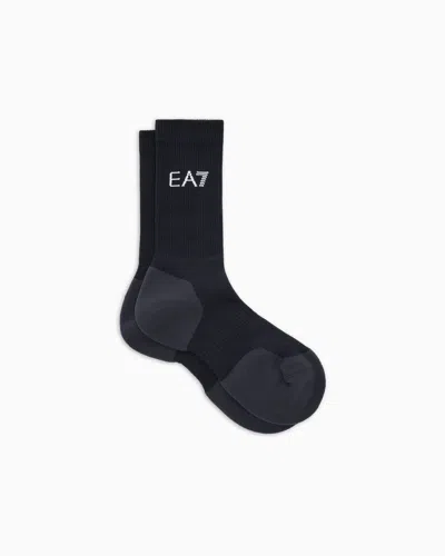 Ea7 Chaussettes Tennis Pro En Coton Mélangé