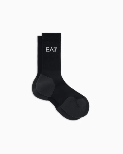 Ea7 Chaussettes Tennis Pro En Coton Mélangé
