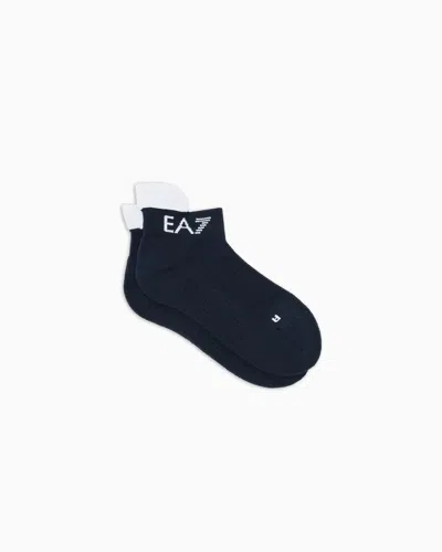 Ea7 Chaussettes Tennis Pro En Coton Mélangé