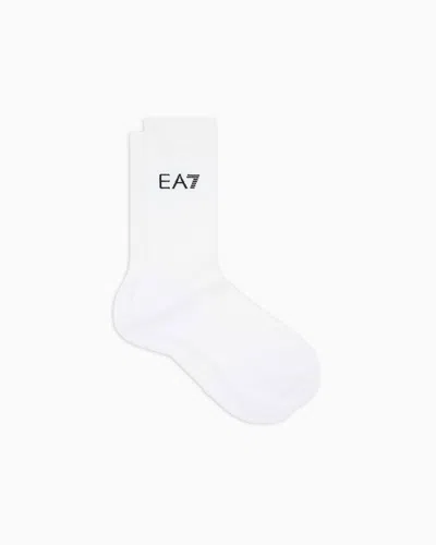 Ea7 Chaussettes Tennis Pro En Coton Mélangé