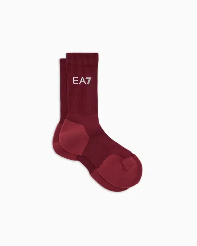 Ea7 Chaussettes Tennis Pro En Coton Mélangé