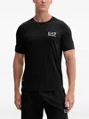 Ea7 Chest Logo T-shirt In Black
