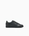 Ea7 Logo-detail Lace-up Sneakers In Black