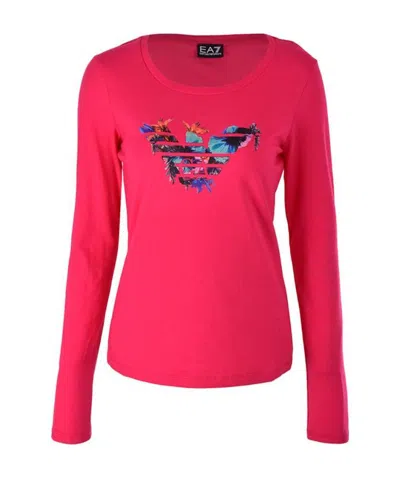 Ea7 Classic Logo T-shirt In Red