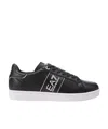 Ea7 Logo-embellished Low-top Sneakers In Black