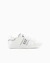 Ea7 Classic Leather Sneakers In White