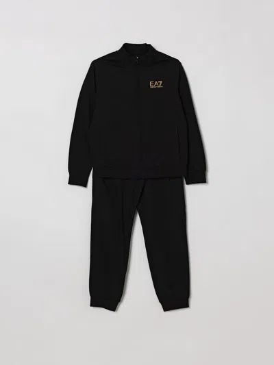 Ea7 Tracksuit Kids  In Black