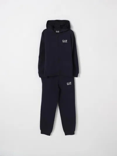 Ea7 Clothing Set  Kids Color Blue