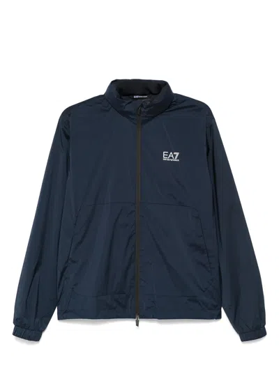 Ea7 Emporio Armani Coats In Armani Blue