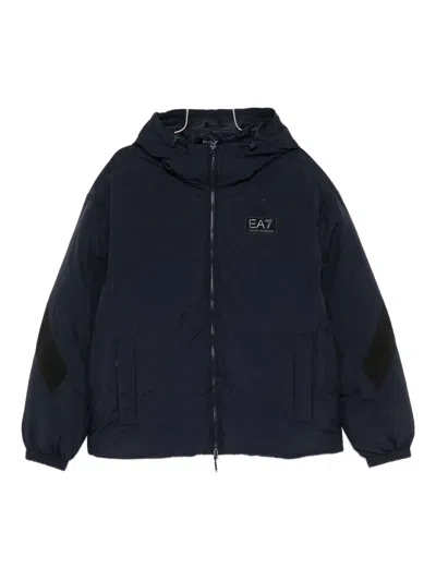 EA7 COATS BLUE AND GREEN
