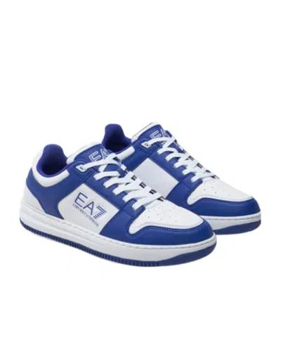 Ea7 Color Matching Sneakers In Blue
