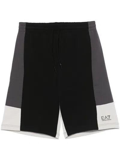EA7 COLOUR-BLOCK SHORTS
