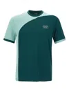 Ea7 Colour-block T-shirt In Gray