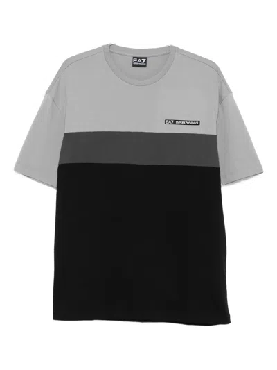 EA7 COLOUR-BLOCK T-SHIRT