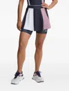 Ea7 Colourblock Panelled Skirt In Black