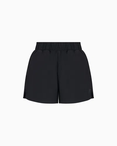 Ea7 Contemporary Sport Nylon Shorts In Black