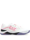 Ea7 Contrasting Low-top Trainers In White