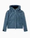 Ea7 Corduroy Technical Ski Jacket With Ardor7 Padding In Blue