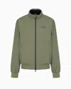 Ea7 Official Store Core Identity Bomber In Technical Fabric In Green