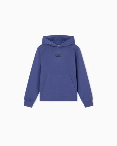Ea7 Kids' Core Identity Boy Cotton Hooded Sweatshirt