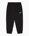 Ea7 Boys Logo Joggers In Black