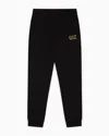 Ea7 Kids' Core Identity Boy Cotton Joggers In Black