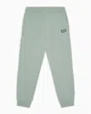 Ea7 Kids' Core Identity Boy Cotton Joggers In Green