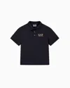 Ea7 Kids' Core Identity Boy Cotton Polo Shirt