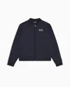 Ea7 Core Identity Boy Nylon Jacket In Navy Blue