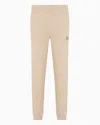 Ea7 Core Identity Cotton Joggers In Brown