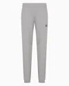 Ea7 Core Identity Cotton Joggers In Gray