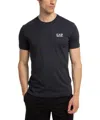 Ea7 Train Logo Stretch Cotton Jersey T-shirt
