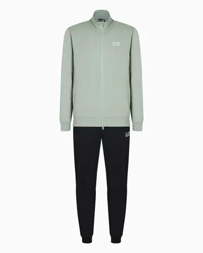 Ea7 Core Identity Cotton Tracksuit In Multi
