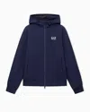 Ea7 Core Identity Hooded Bomber In Technical Fabric