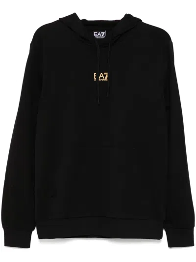 Ea7 Core Identity Hoodie In Black