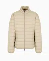 Ea7 Core Identity Packable Down Jacket In Cobblestone