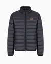Ea7 Official Store Core Identity Packable Down Jacket In Black
