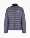 Ea7 Core Identity Packable Down Jacket In Blue