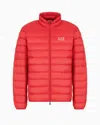 Ea7 Official Store Core Identity Packable Down Jacket In Red