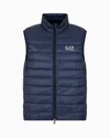 Ea7 Core Identity Packable Gilet In Blue