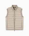 Ea7 Core Identity Packable Gilet In Sand