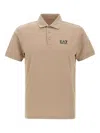 Ea7 Core Identity Polo Shirt In Neutral