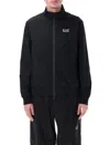 Ea7 Core Identity Recycled-nylon Zip-up Sweatshirt
