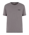 Ea7 Official Store Pima Cotton Core Identity T-shirt In Gray